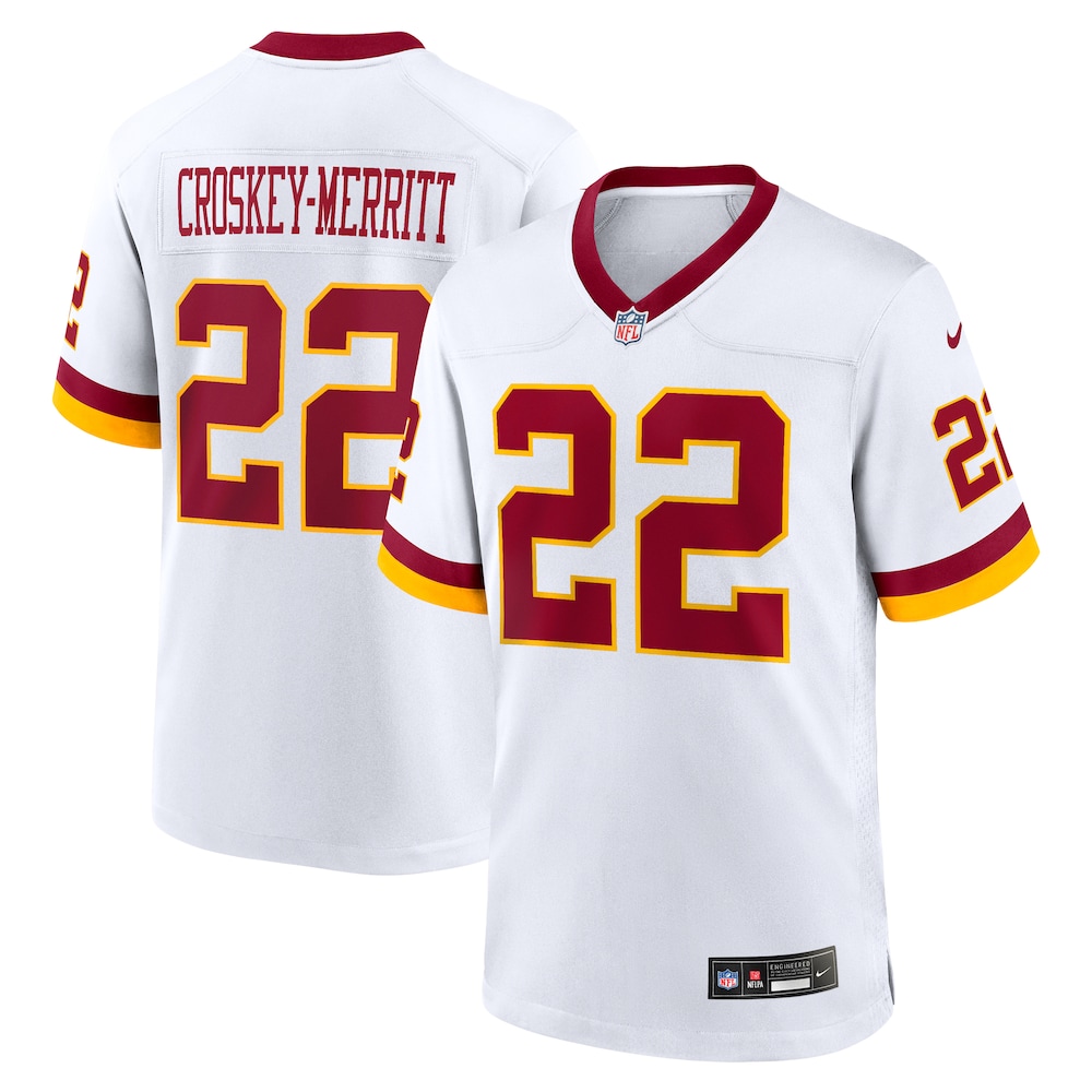 Washington Commanders Merch - Men's Jacory Croskey-Merritt Game Super Bowl Era Jersey, White 1 - Unicasport Washington Commanders Merch - Men's Jacory Croskey-Merritt Game Super Bowl Era Jersey, White