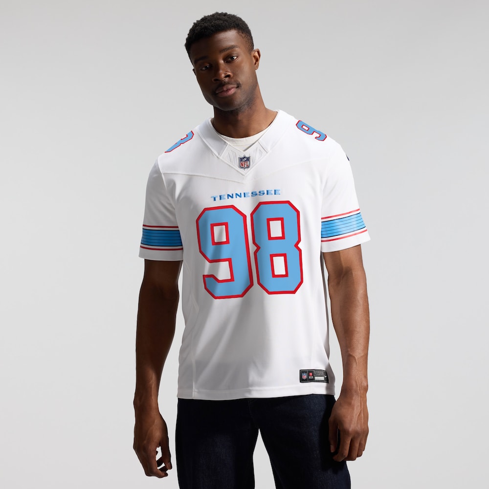 Tennessee Titans Merch - Men's Jeffery Simmons Vapor F.U.S.E. Stitched Limited Jersey, White 1 - Unicasport Tennessee Titans Merch - Men's Jeffery Simmons Vapor F.U.S.E. Stitched Limited Jersey, White