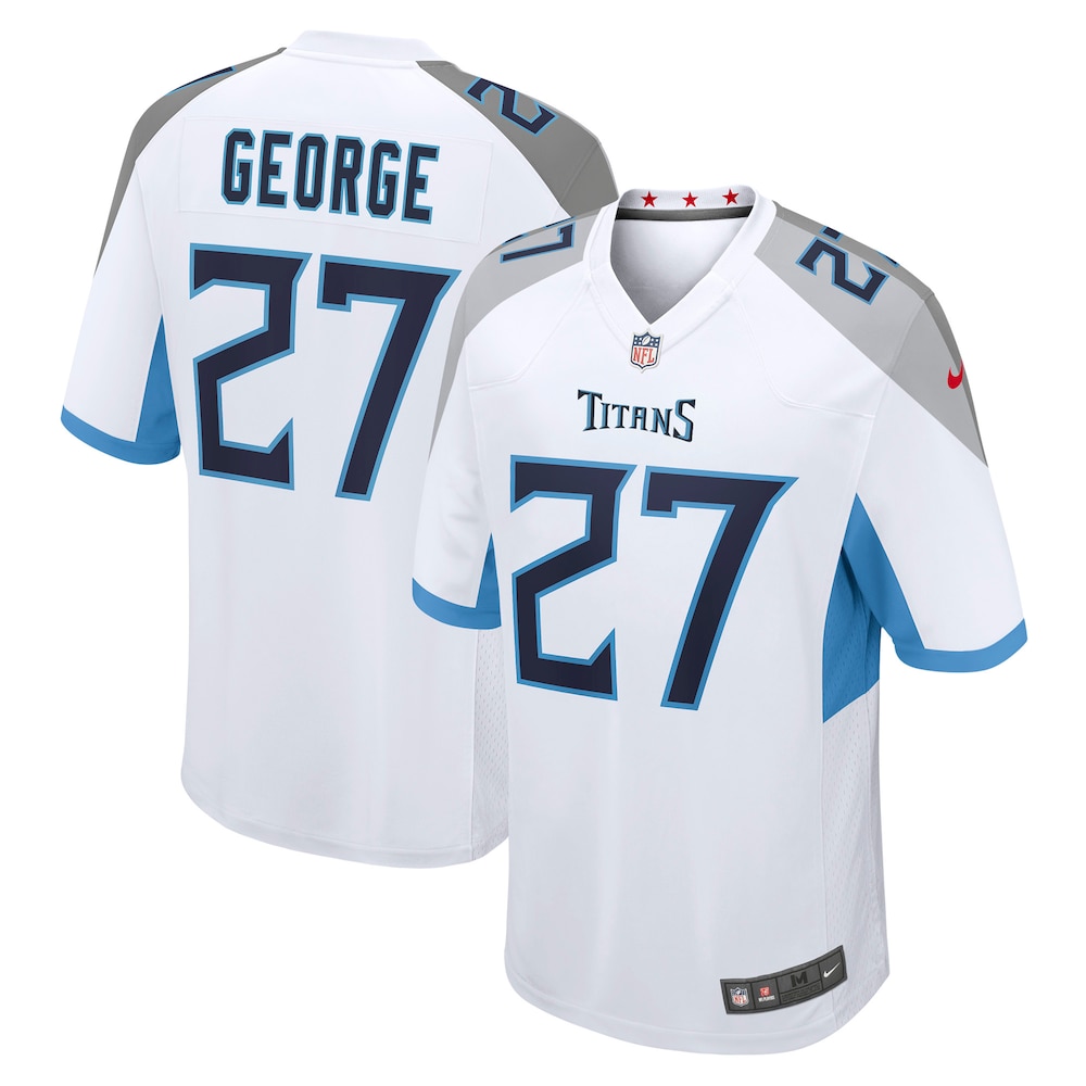 Tennessee Titans Merch - Men's Eddie George Retired Player Game Jersey, White 1 - Unicasport Tennessee Titans Merch - Men's Eddie George Retired Player Game Jersey, White