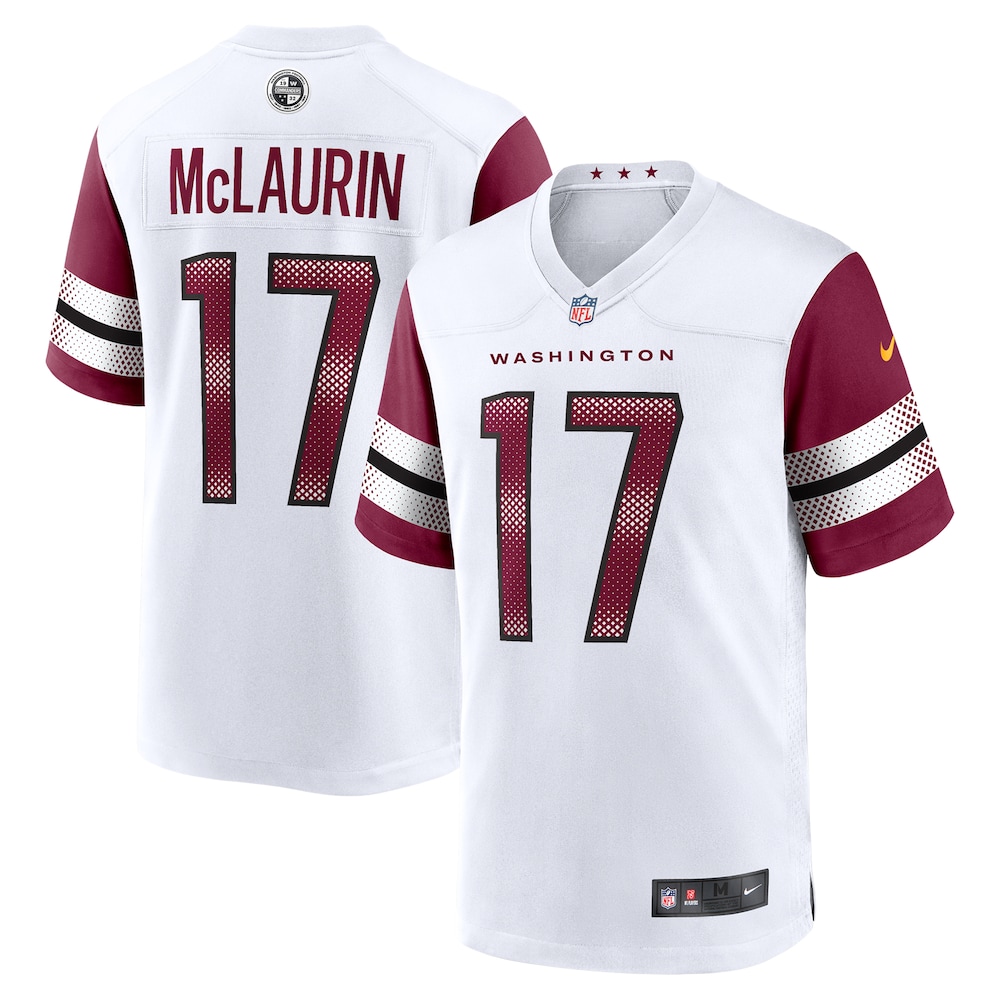 Washington Commanders Merch - Men's Terry McLaurin Game Jersey, White 1 - Unicasport Washington Commanders Merch - Men's Terry McLaurin Game Jersey, White