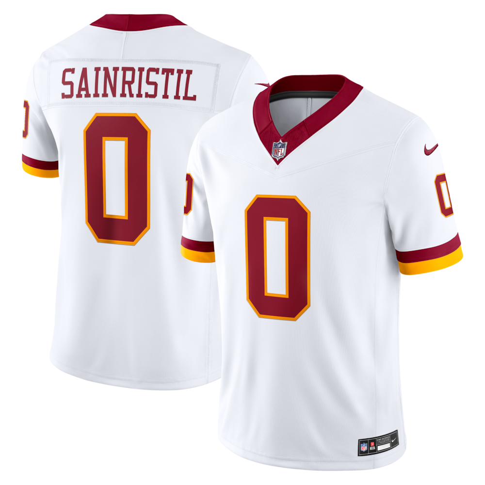 Washington Commanders Merch - Men's Mike Sainristil Vapor F.U.S.E. Stitched Limited Jersey, White 1 - Unicasport Washington Commanders Merch - Men's Mike Sainristil Vapor F.U.S.E. Stitched Limited Jersey, White