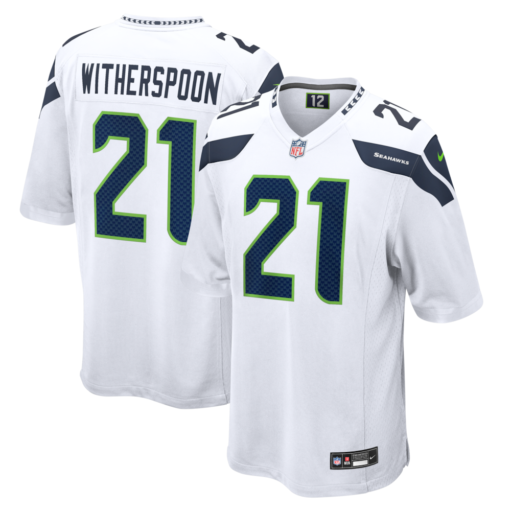 Seattle Seahawks Merch - Men's Devon Witherspoon Game Jersey, White - Best Birthday Gift For Football Lovers 1 - Unicasport Seattle Seahawks Merch - Men's Devon Witherspoon Game Jersey, White - Best Birthday Gift For Football Lovers