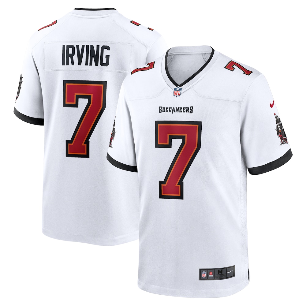 Tampa Bay Buccaneers Merch - Men's Bucky Irving Game Jersey, White - Football Christmas Gifts 1 - Unicasport Tampa Bay Buccaneers Merch - Men's Bucky Irving Game Jersey, White - Football Christmas Gifts