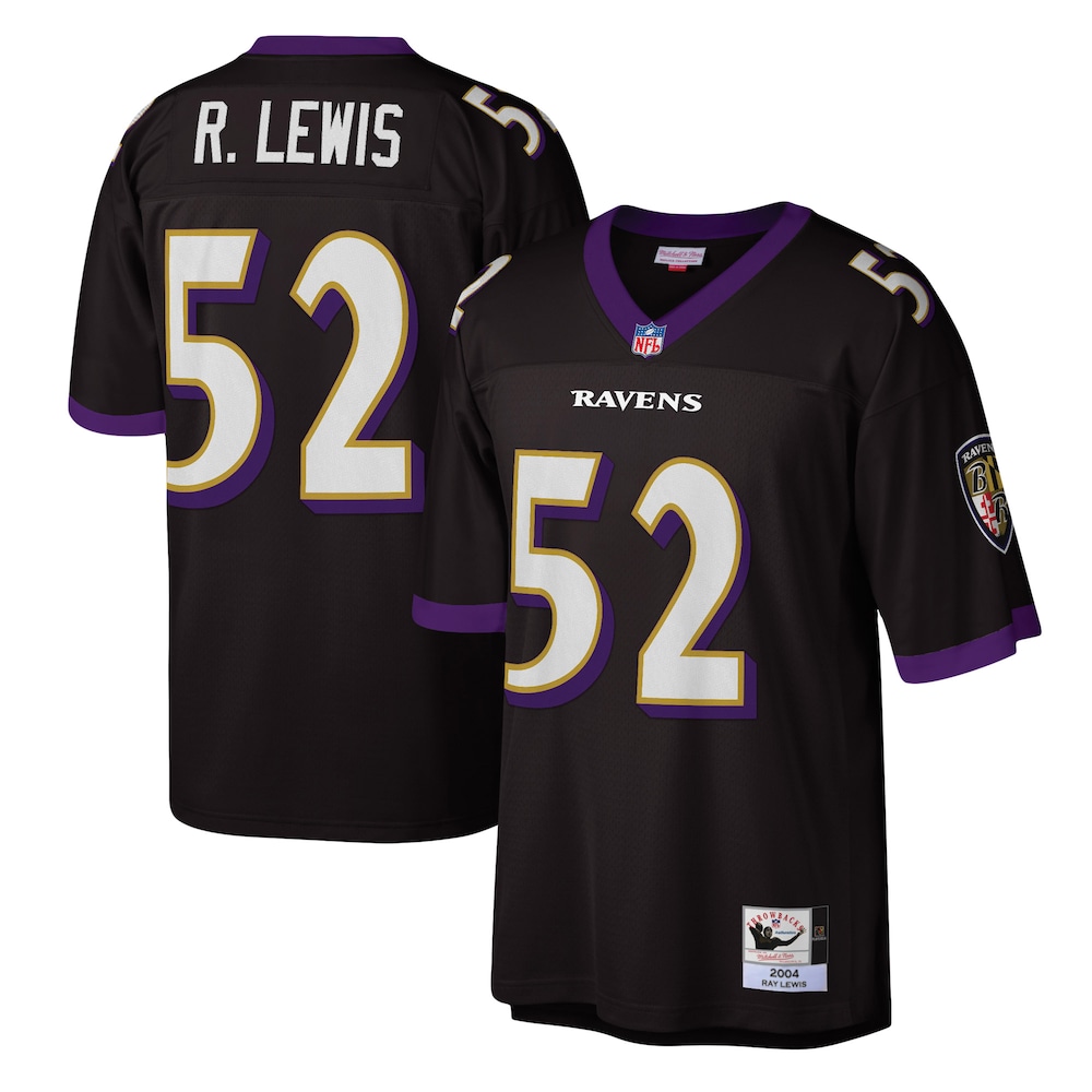 Baltimore Ravens Merch - Men's 2004 Ray Lewis Authentic Throwback Retired Player Jersey, Black - Best Football Gift Ideas 1 - Unicasport Baltimore Ravens Merch - Men's 2004 Ray Lewis Authentic Throwback Retired Player Jersey, Black - Best Football Gift Ideas