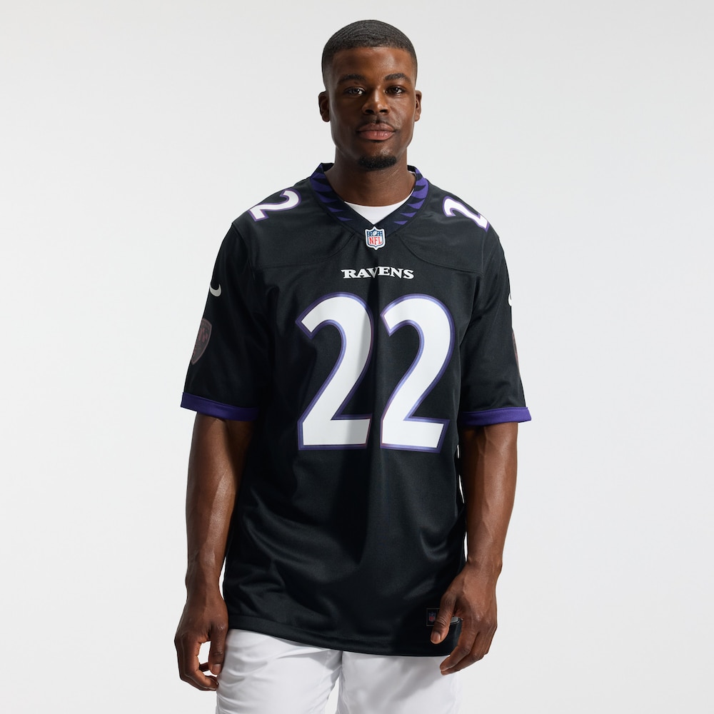Baltimore Ravens Merch - Men's Derrick Henry Alternate Game Jersey, Black 1 - Unicasport Baltimore Ravens Merch - Men's Derrick Henry Alternate Game Jersey, Black