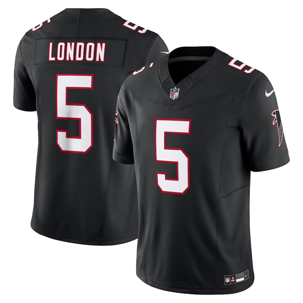 Atlanta Falcons Merch - Men's Drake London Vapor F.U.S.E. Limited Jersey, Black - Birthday Present For Football Fan 1 - Unicasport Atlanta Falcons Merch - Men's Drake London Vapor F.U.S.E. Limited Jersey, Black - Birthday Present For Football Fan