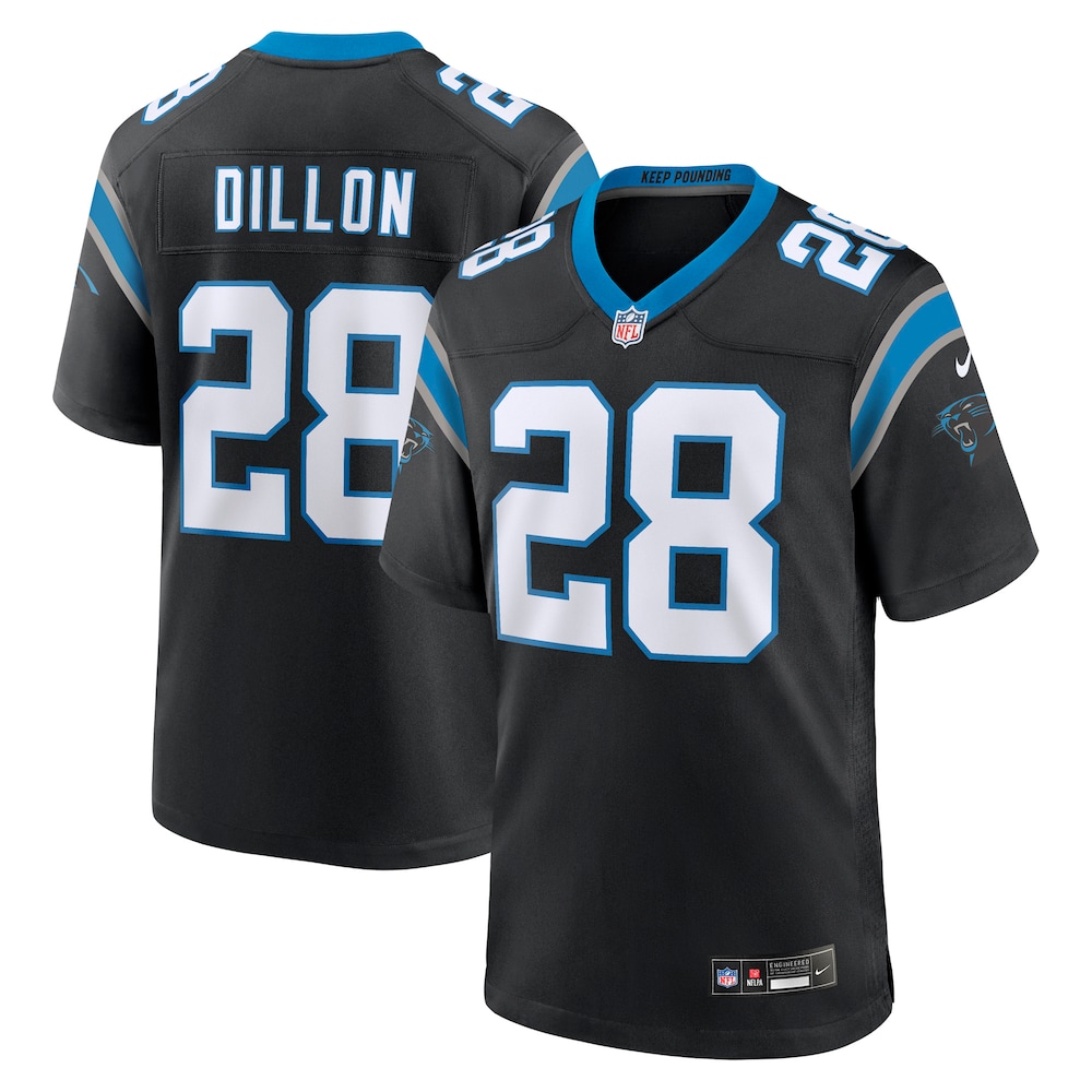 Carolina Panthers Merch - Men's AJ Dillon Team Game Jersey, Black - Cool Football Gifts 1 - Unicasport Carolina Panthers Merch - Men's AJ Dillon Team Game Jersey, Black - Cool Football Gifts
