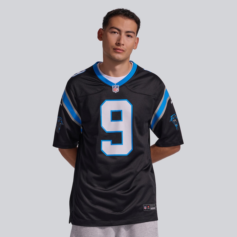 Carolina Panthers Merch - Men's Bryce Young Team Game Jersey, Black 1 - Unicasport Carolina Panthers Merch - Men's Bryce Young Team Game Jersey, Black
