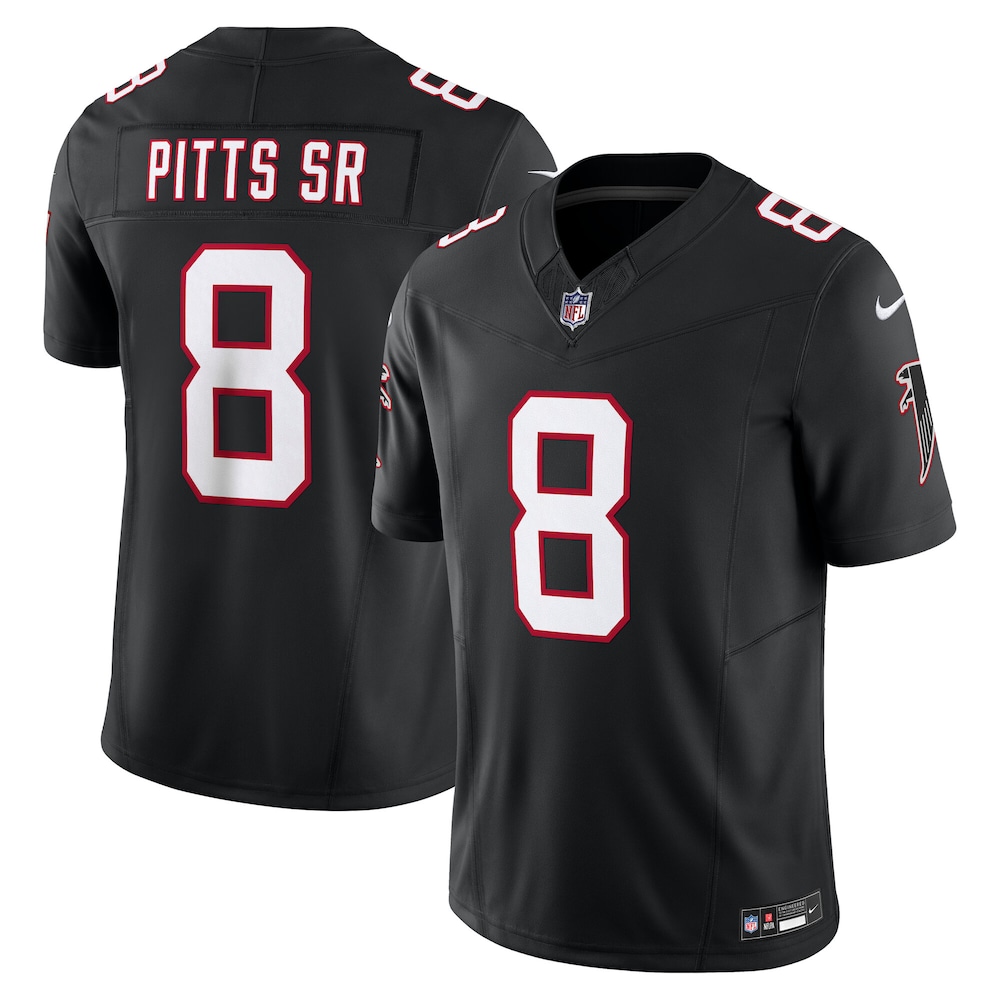Atlanta Falcons Merch - Men's Kyle Pitts Sr. Vapor F.U.S.E. Limited Jersey, Black 1 - Unicasport Atlanta Falcons Merch - Men's Kyle Pitts Sr. Vapor F.U.S.E. Limited Jersey, Black