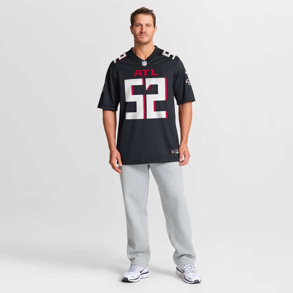 Atlanta Falcons Merch - Men's Jovaughn Gwyn Team Game Jersey, Black 1 - Unicasport Atlanta Falcons Merch - Men's Jovaughn Gwyn Team Game Jersey, Black