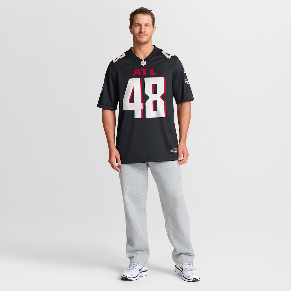 Atlanta Falcons Merch - Men's Bralen Trice Team Game Jersey, Black 1 - Unicasport Atlanta Falcons Merch - Men's Bralen Trice Team Game Jersey, Black