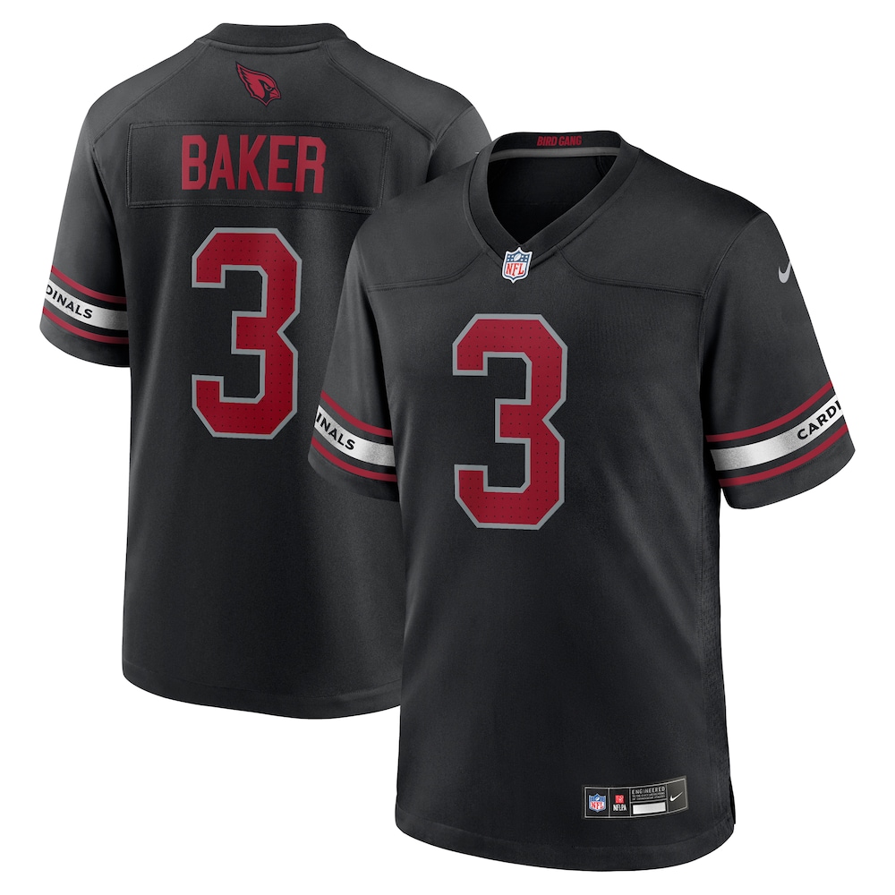 Arizona Cardinals Merch - Men's Budda Baker Game Jersey, Black - Best Presents For Football Fans 1 - Unicasport Arizona Cardinals Merch - Men's Budda Baker Game Jersey, Black - Best Presents For Football Fans