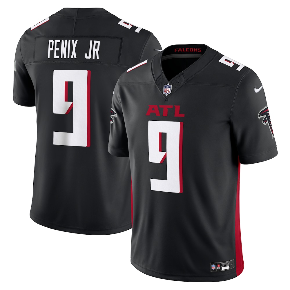 Atlanta Falcons Merch - Men's Michael Penix Jr. Vapor F.U.S.E. Limited Jersey, Black