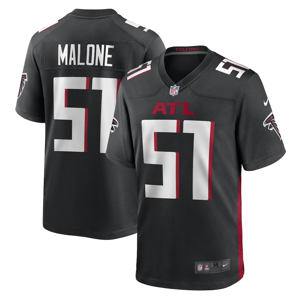 Atlanta Falcons Merch - Men's DeAngelo Malone Jersey, Black 1 - Unicasport Atlanta Falcons Merch - Men's DeAngelo Malone Jersey, Black