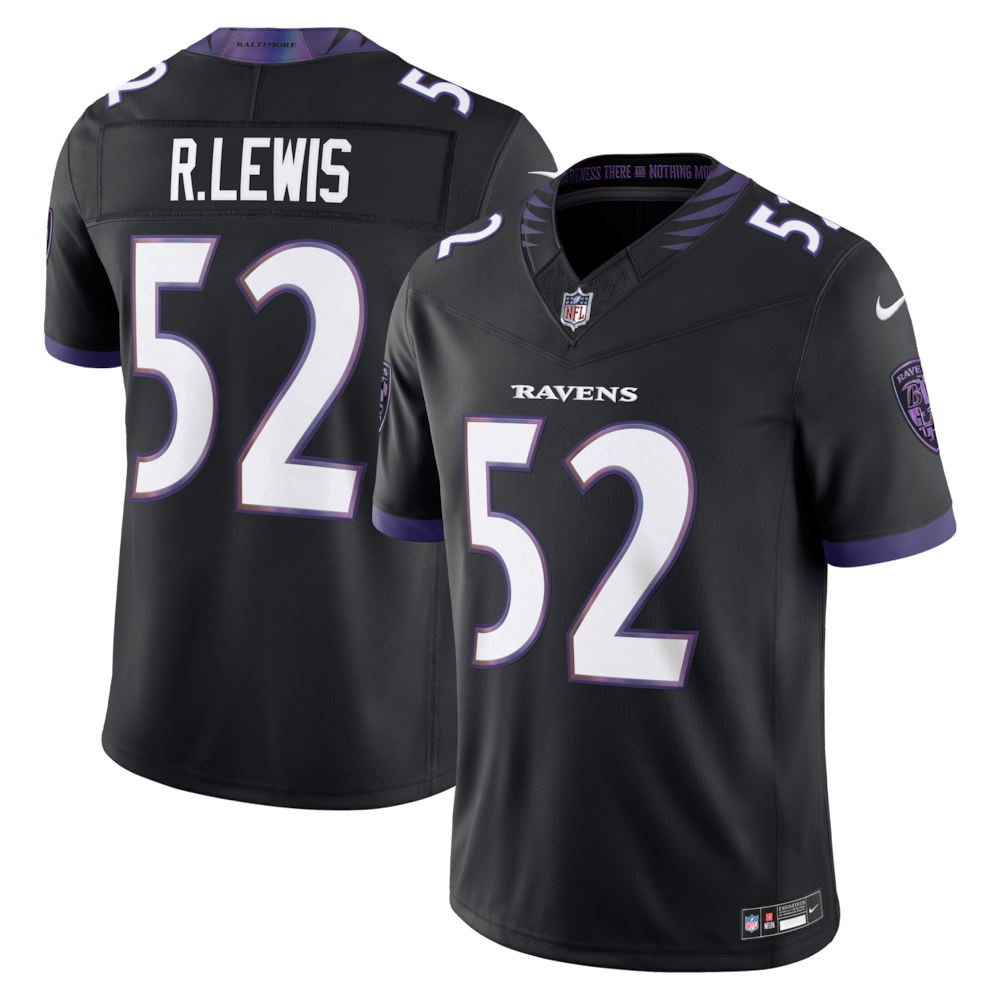 Baltimore Ravens Merch - Men's Ray Lewis Alternate Vapor F.U.S.E. Stitched Retired Player Limited Jersey, Black 1 - Unicasport Baltimore Ravens Merch - Men's Ray Lewis Alternate Vapor F.U.S.E. Stitched Retired Player Limited Jersey, Black