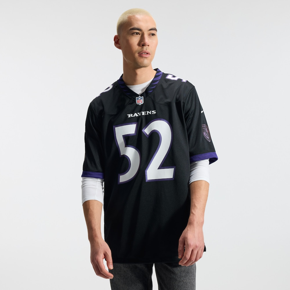 Baltimore Ravens Merch - Men's Ray Lewis Alternate Retired Player Game Jersey, Black 1 - Unicasport Baltimore Ravens Merch - Men's Ray Lewis Alternate Retired Player Game Jersey, Black