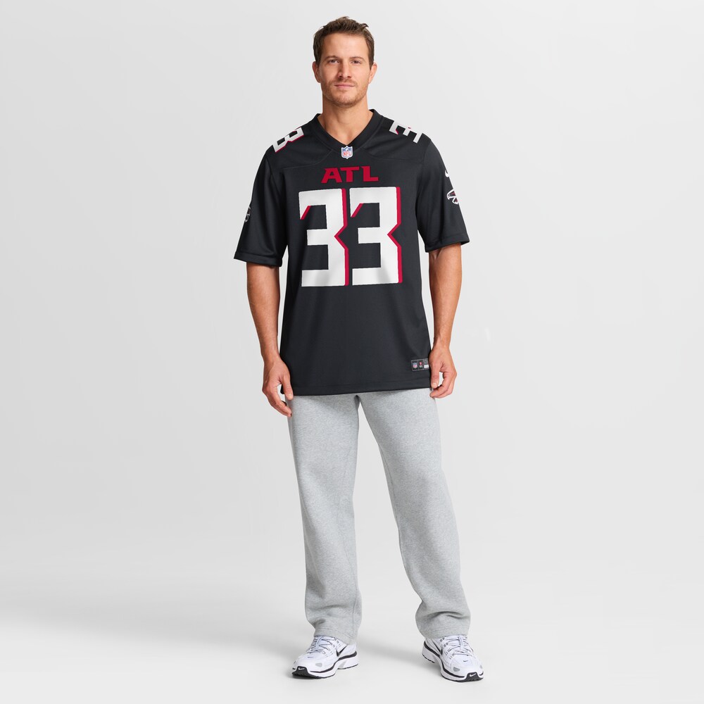 Atlanta Falcons Merch - Men's Michael Turner Game Retired Player Jersey, Black 1 - Unicasport Atlanta Falcons Merch - Men's Michael Turner Game Retired Player Jersey, Black