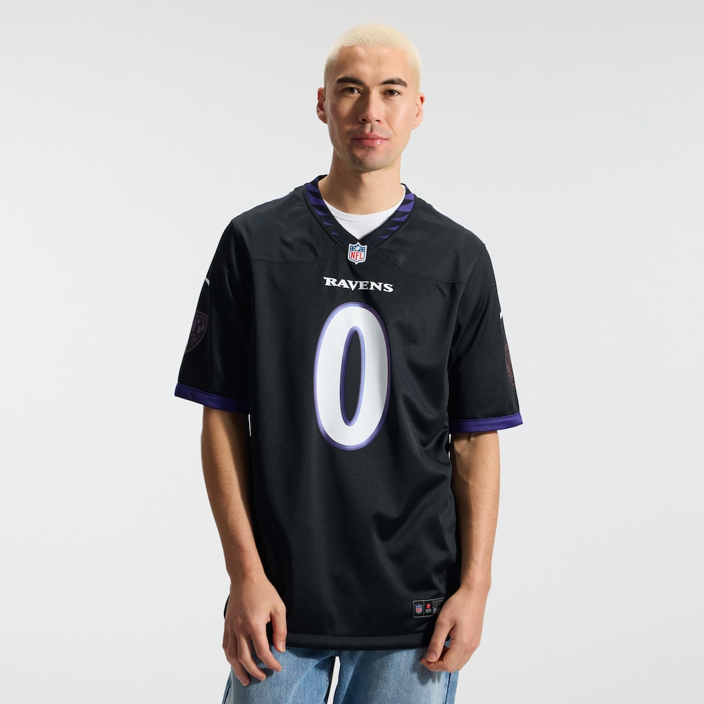 Baltimore Ravens Merch - Men's Roquan Smith Alternate Game Jersey, Black - Best Presents For Football Fans 1 - Unicasport Baltimore Ravens Merch - Men's Roquan Smith Alternate Game Jersey, Black - Best Presents For Football Fans