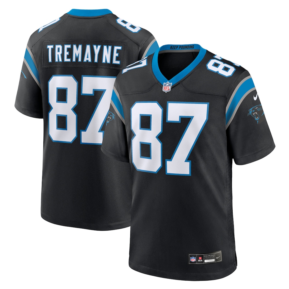 Carolina Panthers Merch - Men's Brycen Tremayne Team Game Jersey, Black - Best Gift For A Football Lover 1 - Unicasport Carolina Panthers Merch - Men's Brycen Tremayne Team Game Jersey, Black - Best Gift For A Football Lover