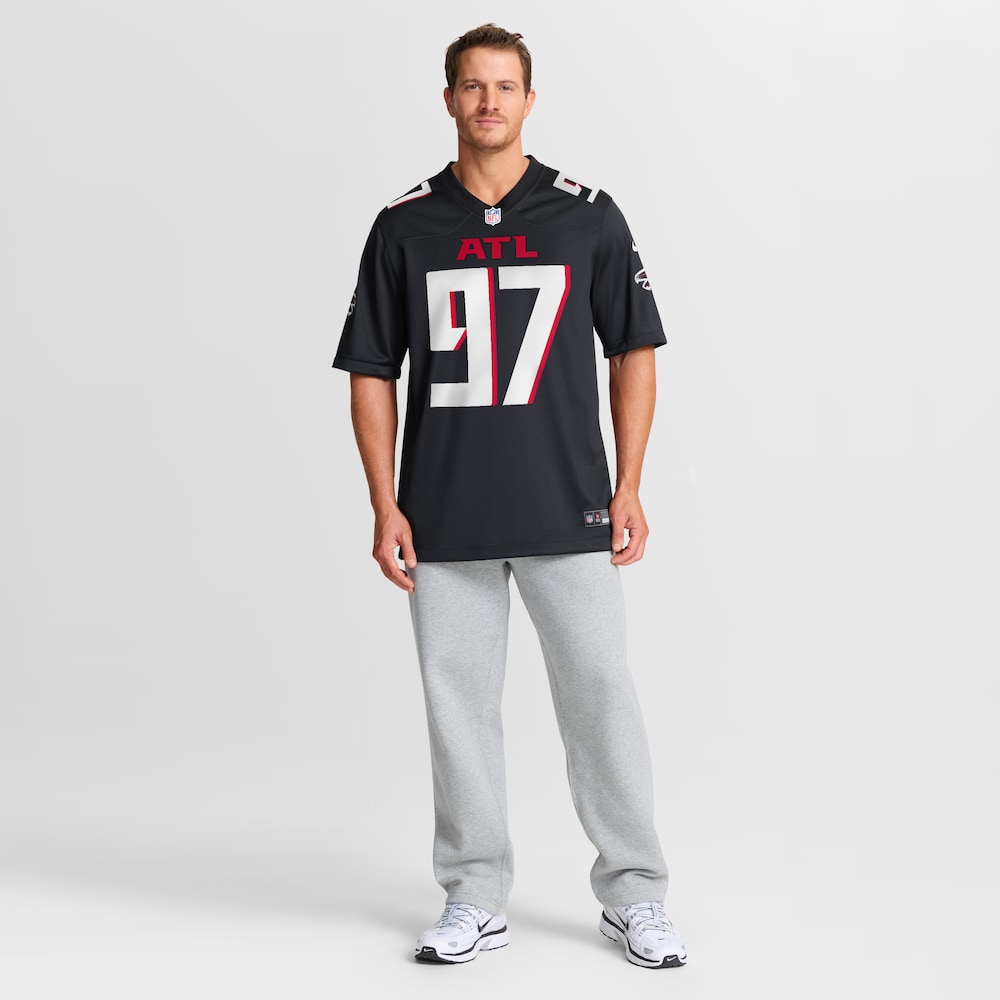 Atlanta Falcons Merch - Men's Grady Jarrett Jersey, Black 1 - Unicasport Atlanta Falcons Merch - Men's Grady Jarrett Jersey, Black
