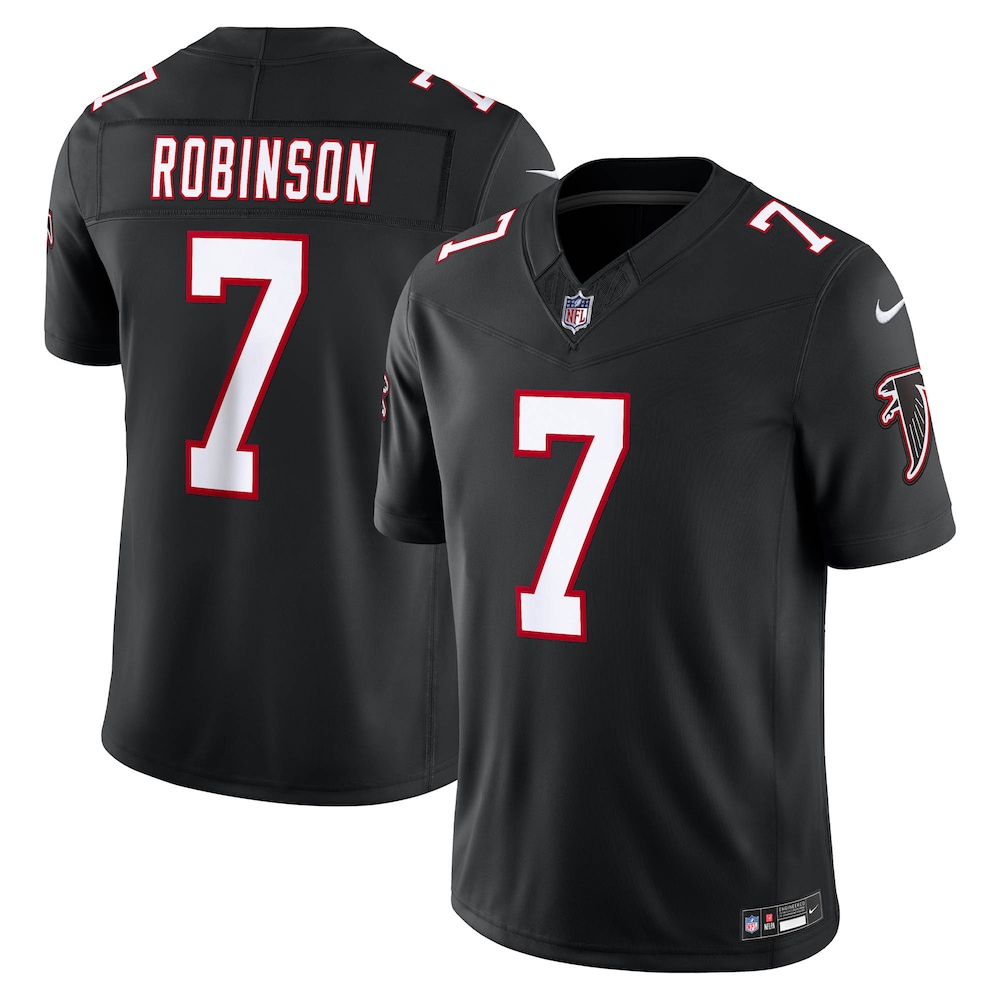 Atlanta Falcons Merch - Men's Bijan Robinson Alternate Throwback Vapor F.U.S.E. Stitched Limited Jersey, Black 1 - Unicasport Atlanta Falcons Merch - Men's Bijan Robinson Alternate Throwback Vapor F.U.S.E. Stitched Limited Jersey, Black