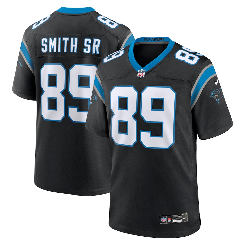 Carolina Panthers Merch - Men's Steve Smith Sr. Retired Player Game Jersey, Black 1 - Unicasport Carolina Panthers Merch - Men's Steve Smith Sr. Retired Player Game Jersey, Black