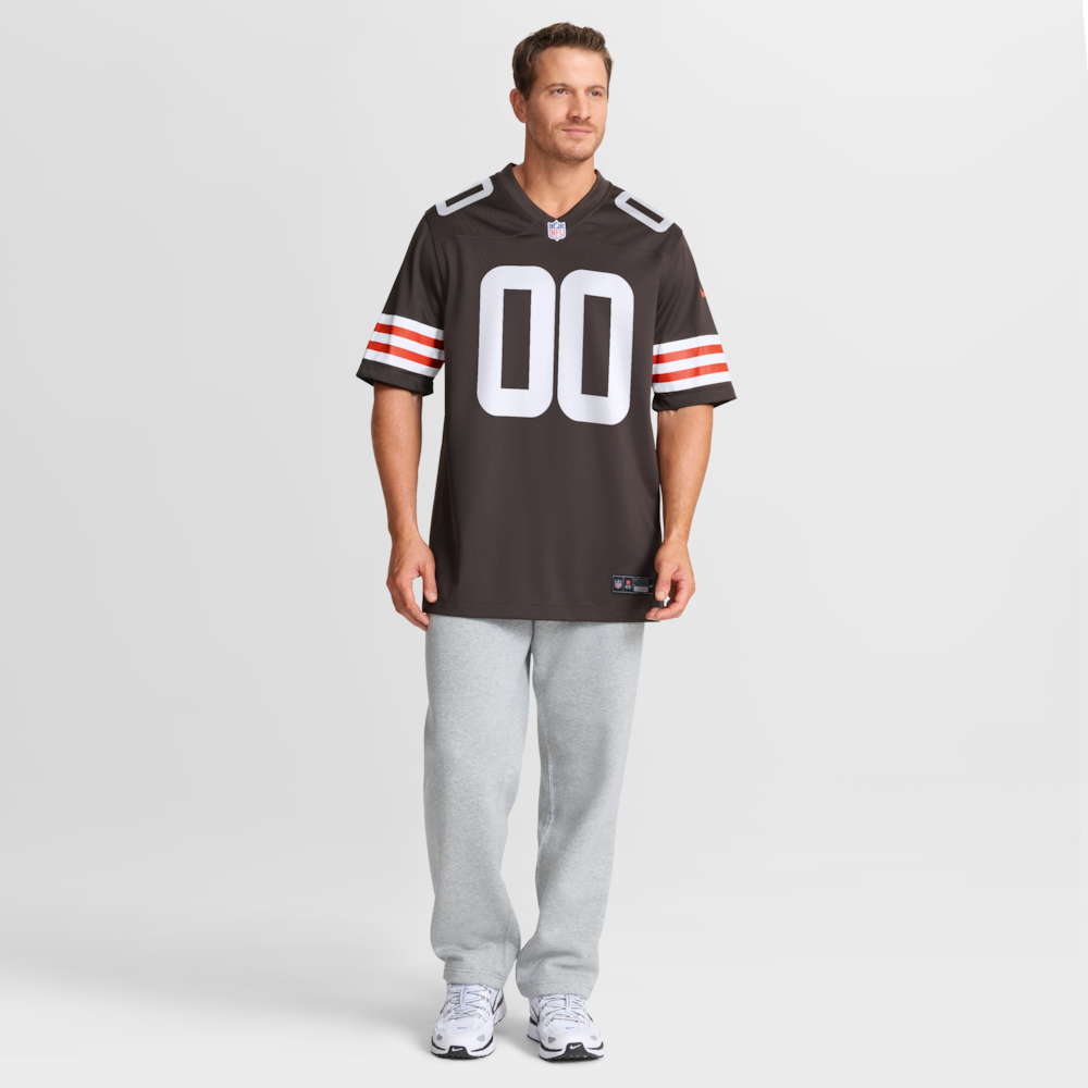 Cleveland Browns Merch - Men's Carsen Ryan Game Jersey, Brown 1 - Unicasport Cleveland Browns Merch - Men's Carsen Ryan Game Jersey, Brown