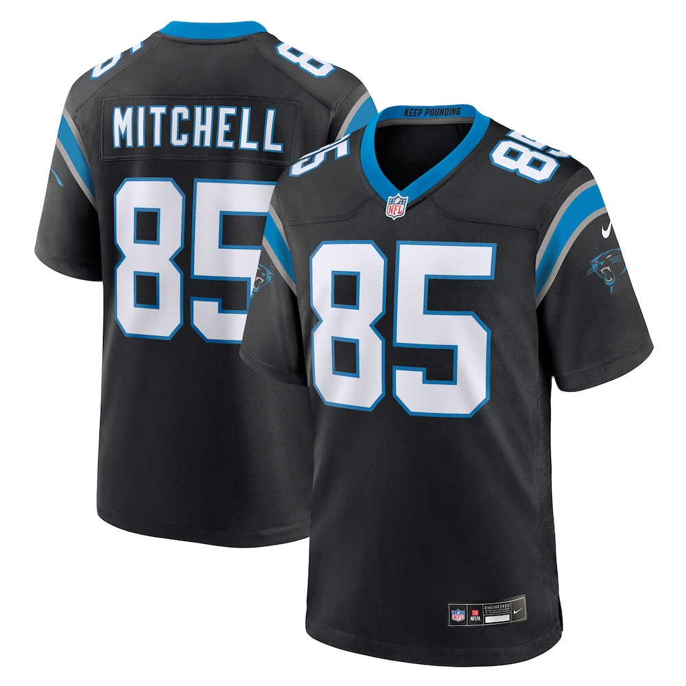 Carolina Panthers Merch - Men's James Mitchell Team Game Jersey, Black 1 - Unicasport Carolina Panthers Merch - Men's James Mitchell Team Game Jersey, Black