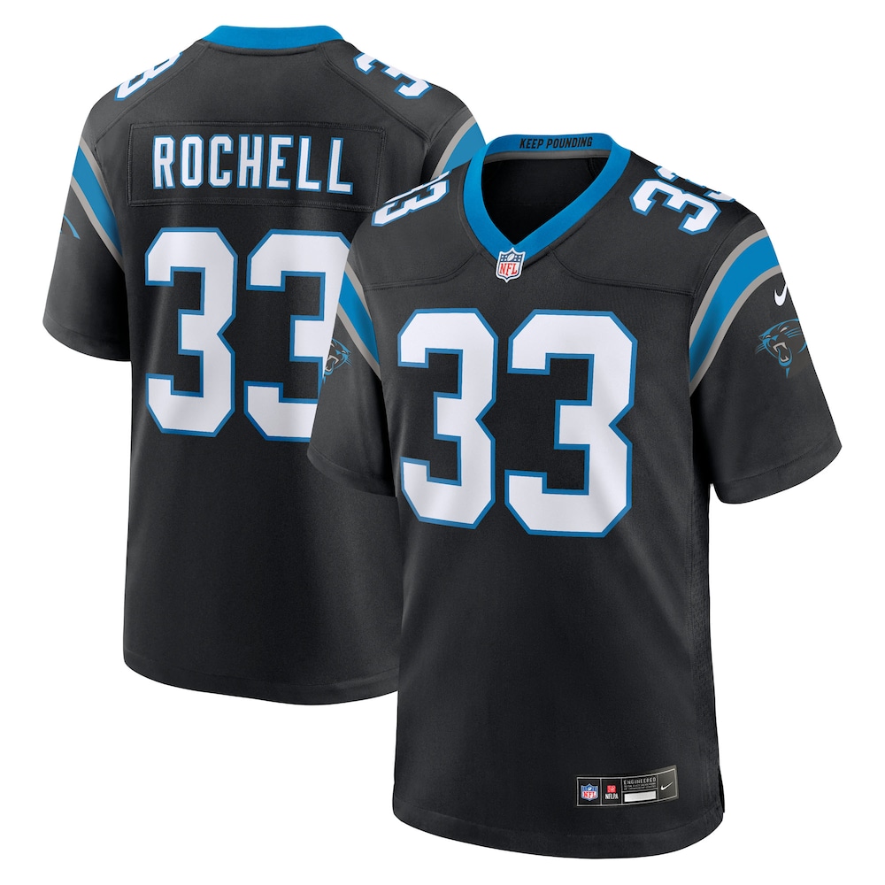 Carolina Panthers Merch - Men's Robert Rochell Team Game Jersey, Black 1 - Unicasport Carolina Panthers Merch - Men's Robert Rochell Team Game Jersey, Black