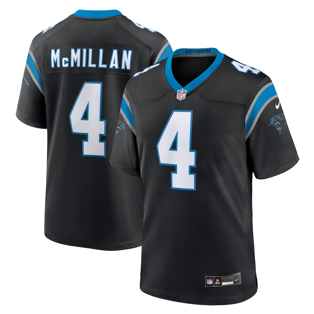 Carolina Panthers Merch - Men's Tetairoa McMillan Team Game Jersey, Black 1 - Unicasport Carolina Panthers Merch - Men's Tetairoa McMillan Team Game Jersey, Black