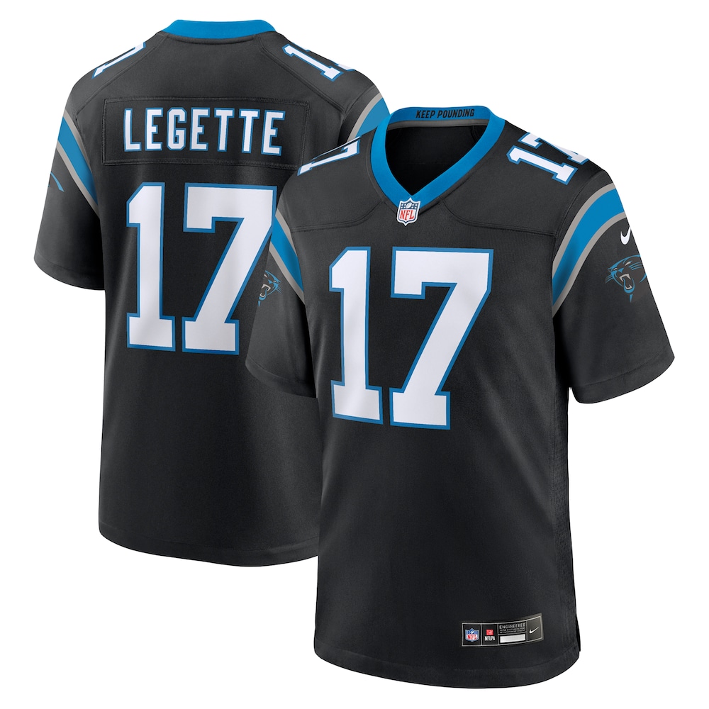 Carolina Panthers Merch - Men's Xavier Legette Team Jersey, Black 1 - Unicasport Carolina Panthers Merch - Men's Xavier Legette Team Jersey, Black
