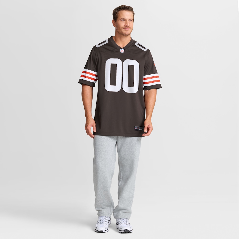 Cleveland Browns Merch - Men's Emmanuel McNeil-Warren Game Jersey, Brown 1 - Unicasport Cleveland Browns Merch - Men's Emmanuel McNeil-Warren Game Jersey, Brown