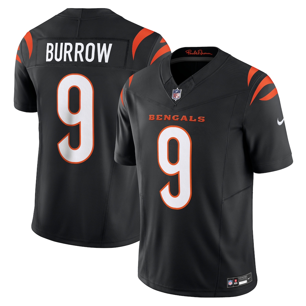 Cincinnati Bengals Merch - Men's Joe Burrow Vapor F.U.S.E. Limited Jersey, Black 1 - Unicasport Cincinnati Bengals Merch - Men's Joe Burrow Vapor F.U.S.E. Limited Jersey, Black