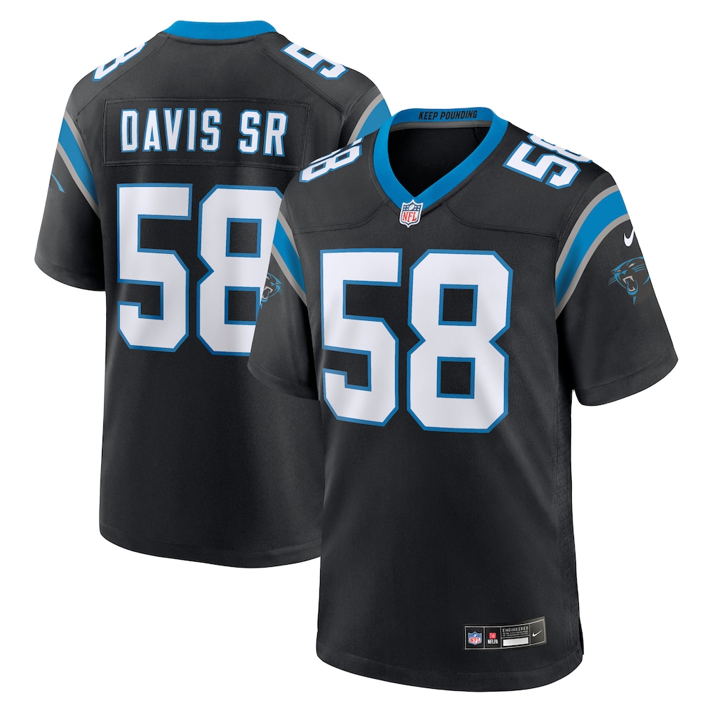 Carolina Panthers Merch - Men's Thomas Davis Sr. Team Retired Game Jersey, Black 1 - Unicasport Carolina Panthers Merch - Men's Thomas Davis Sr. Team Retired Game Jersey, Black