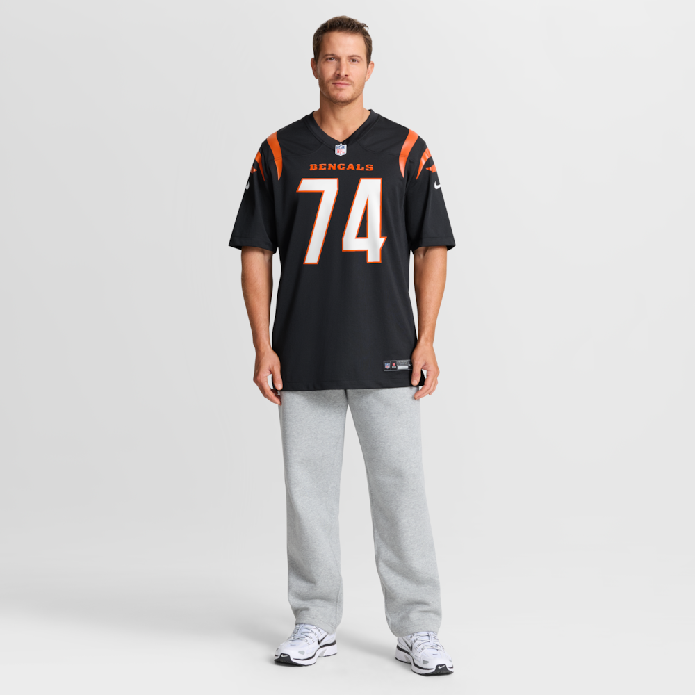 Cincinnati Bengals Merch - Men's Jalen Rivers Team Game Jersey, Black 1 - Unicasport Cincinnati Bengals Merch - Men's Jalen Rivers Team Game Jersey, Black