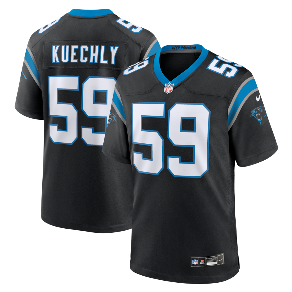 Carolina Panthers Merch - Men's Luke Kuechly Team Game Jersey, Black 1 - Unicasport Carolina Panthers Merch - Men's Luke Kuechly Team Game Jersey, Black