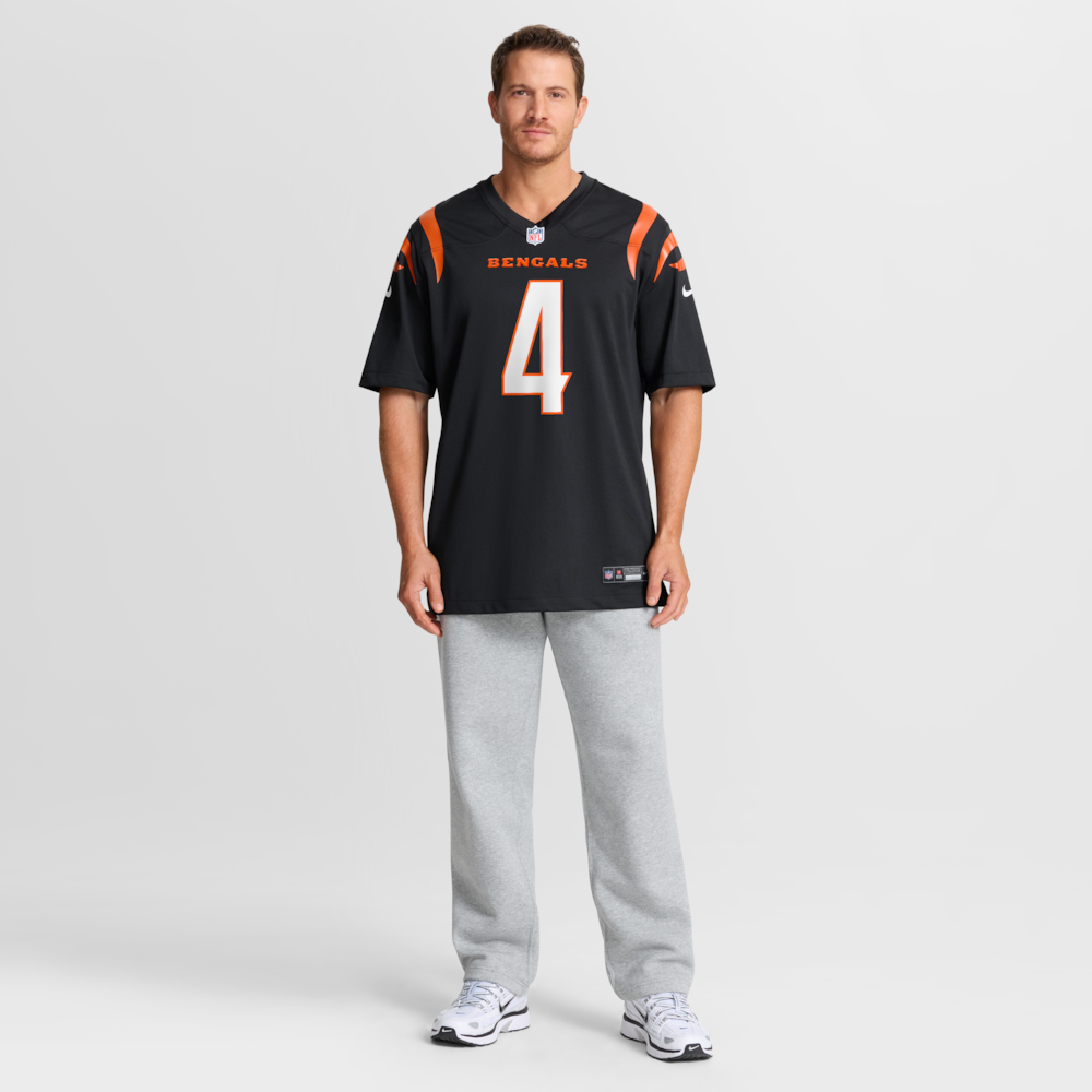 Cincinnati Bengals Merch - Men's Sean Clifford Team Game Jersey, Black 1 - Unicasport Cincinnati Bengals Merch - Men's Sean Clifford Team Game Jersey, Black