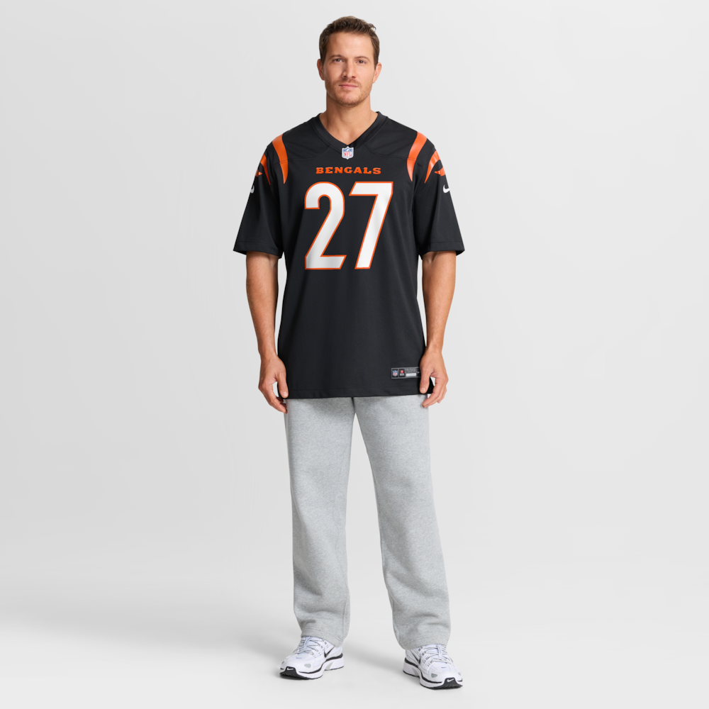 Cincinnati Bengals Merch - Men's Jordan Battle Team Game Jersey, Black 1 - Unicasport Cincinnati Bengals Merch - Men's Jordan Battle Team Game Jersey, Black