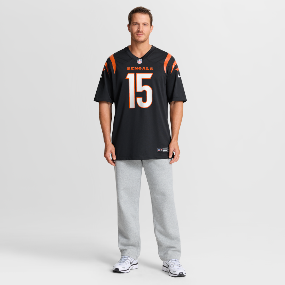 Cincinnati Bengals Merch - Men's Charlie Jones Team Game Jersey, Black - Football Gifts For Men 1 - Unicasport Cincinnati Bengals Merch - Men's Charlie Jones Team Game Jersey, Black - Football Gifts For Men