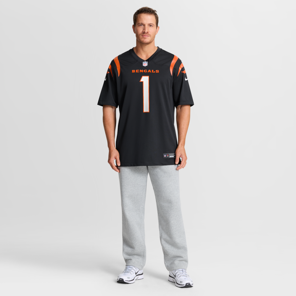 Cincinnati Bengals Merch - Men's Number 1 Dad Game Jersey, Black - Birthday Present For Football Fan 1 - Unicasport Cincinnati Bengals Merch - Men's Number 1 Dad Game Jersey, Black - Birthday Present For Football Fan