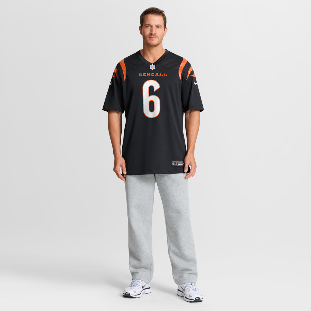 Cincinnati Bengals Merch - Men's Bryan Cook Team Game Jersey, Black 1 - Unicasport Cincinnati Bengals Merch - Men's Bryan Cook Team Game Jersey, Black