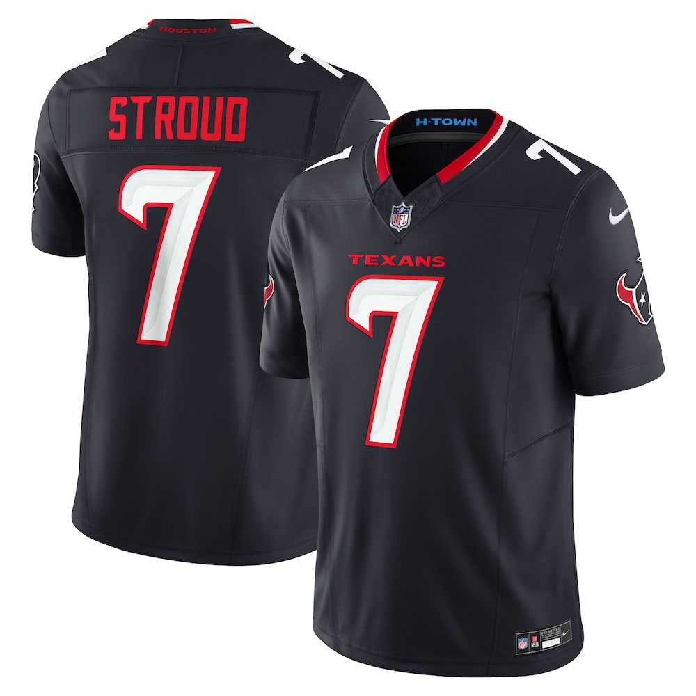 Houston Texans Merch - Men's C.J. Stroud Vapor F.U.S.E. Limited Jersey, Navy 1 - Unicasport Houston Texans Merch - Men's C.J. Stroud Vapor F.U.S.E. Limited Jersey, Navy