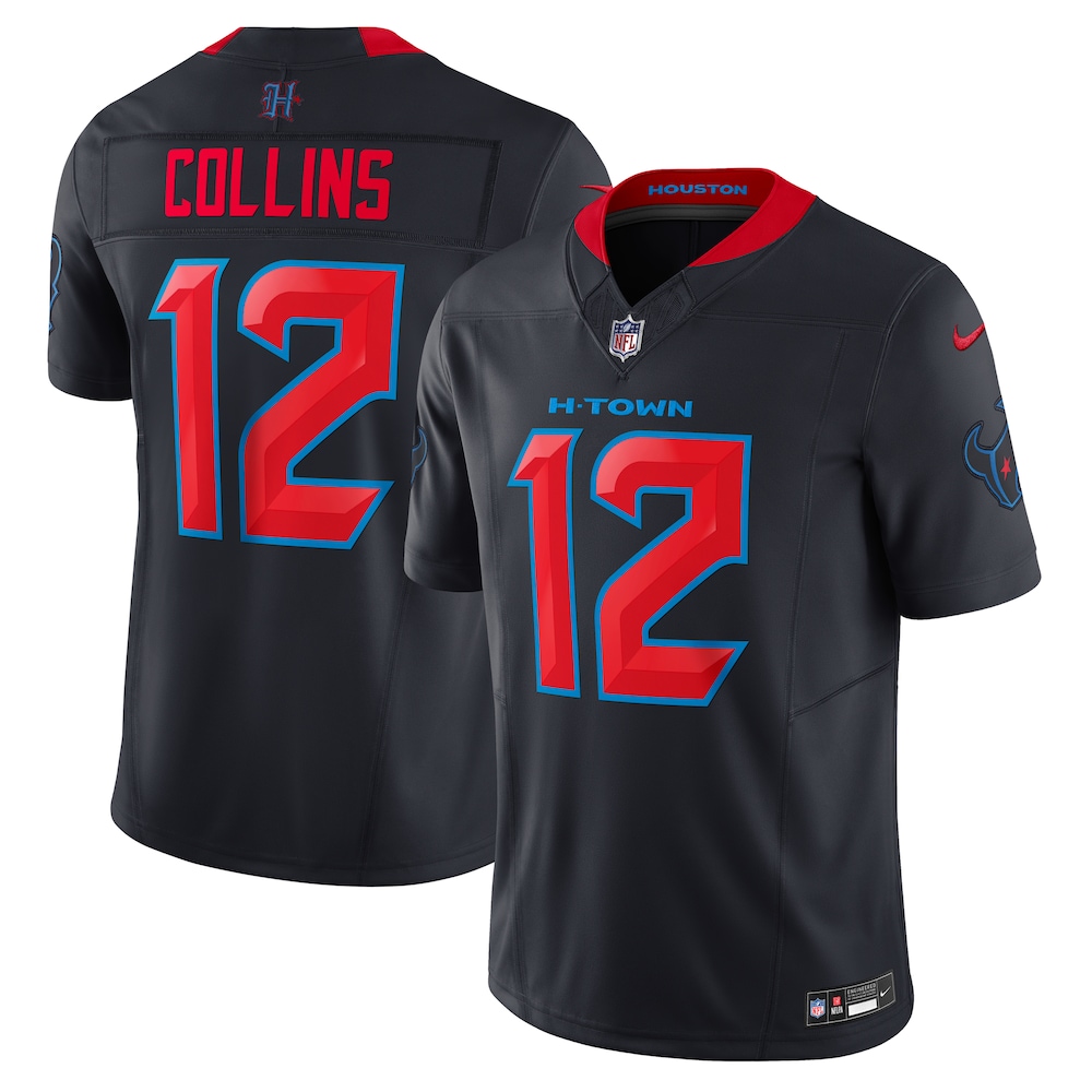 Houston Texans Merch - Men's Nico Collins Alternate 2 Vapor F.U.S.E. Limited Jersey, Navy - Birthday Present For Football Fan 1 - Unicasport Houston Texans Merch - Men's Nico Collins Alternate 2 Vapor F.U.S.E. Limited Jersey, Navy - Birthday Present For Football Fan