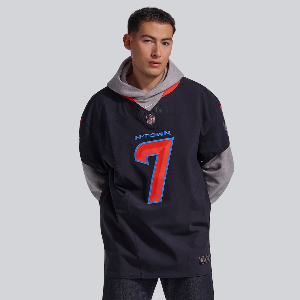 Houston Texans Merch - Men's C.J. Stroud Alternate 2 Vapor F.U.S.E. Elite Jersey, Navy 1 - Unicasport Houston Texans Merch - Men's C.J. Stroud Alternate 2 Vapor F.U.S.E. Elite Jersey, Navy