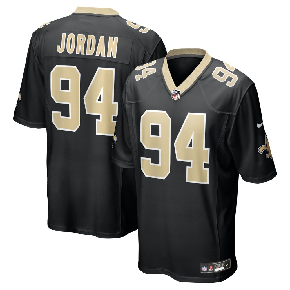 New Orleans Saints Merch - Men's Cameron Jordan Game Jersey, Black 1 - Unicasport New Orleans Saints Merch - Men's Cameron Jordan Game Jersey, Black