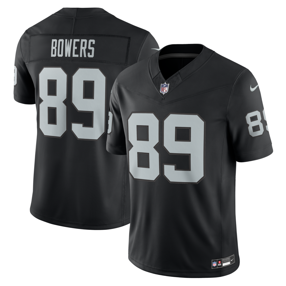Las Vegas Raiders Merch - Men's Brock Bowers Team Vapor F.U.S.E. Stitched Limited Jersey, Black