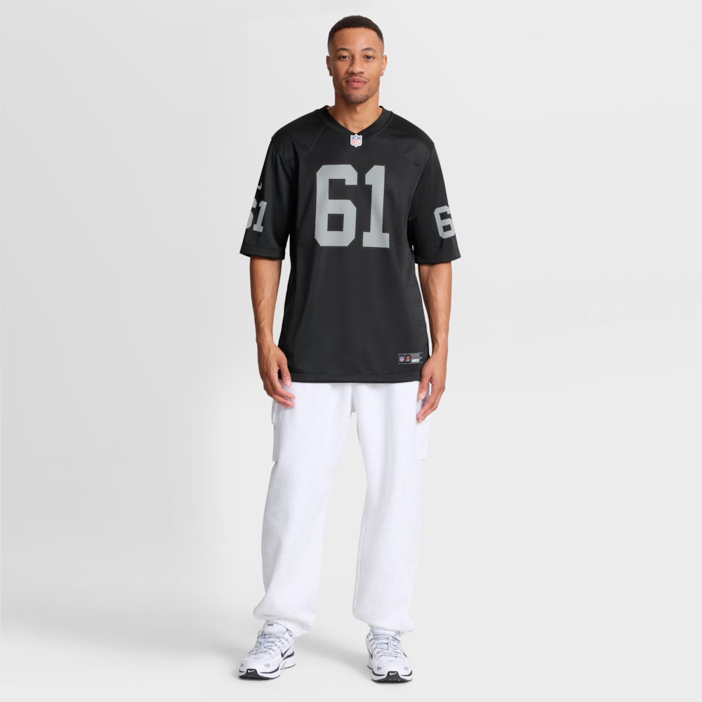 Las Vegas Raiders Merch - Men's Jordan Meredith Jersey, Black 1 - Unicasport Las Vegas Raiders Merch - Men's Jordan Meredith Jersey, Black