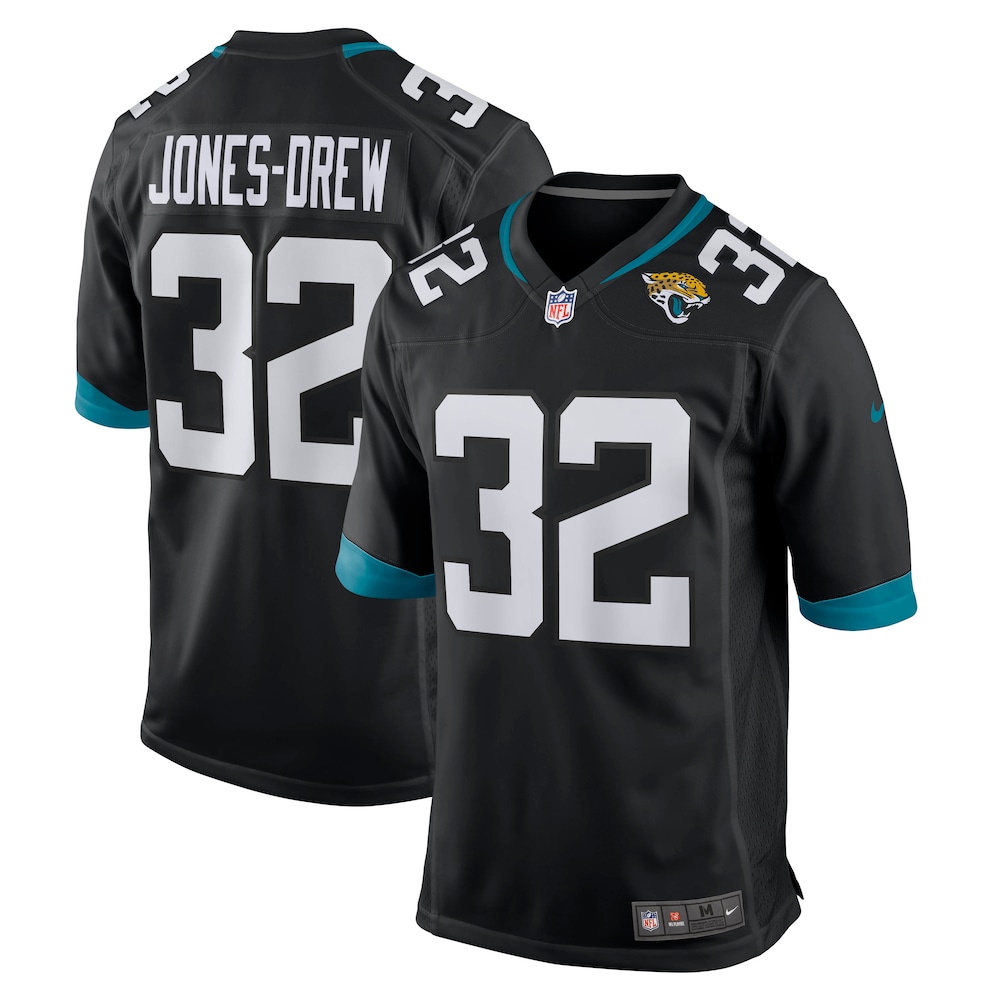 Jacksonville Jaguars Merch - Men's Maurice Jones-Drew Retired Player Alternate Game Jersey, Black 1 - Unicasport Jacksonville Jaguars Merch - Men's Maurice Jones-Drew Retired Player Alternate Game Jersey, Black