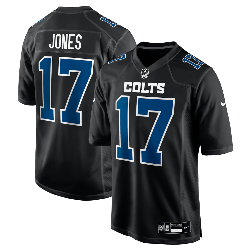 Indianapolis Colts Merch - Men's Daniel Jones Carbon Fashion Game Jersey, Black 1 - Unicasport Indianapolis Colts Merch - Men's Daniel Jones Carbon Fashion Game Jersey, Black