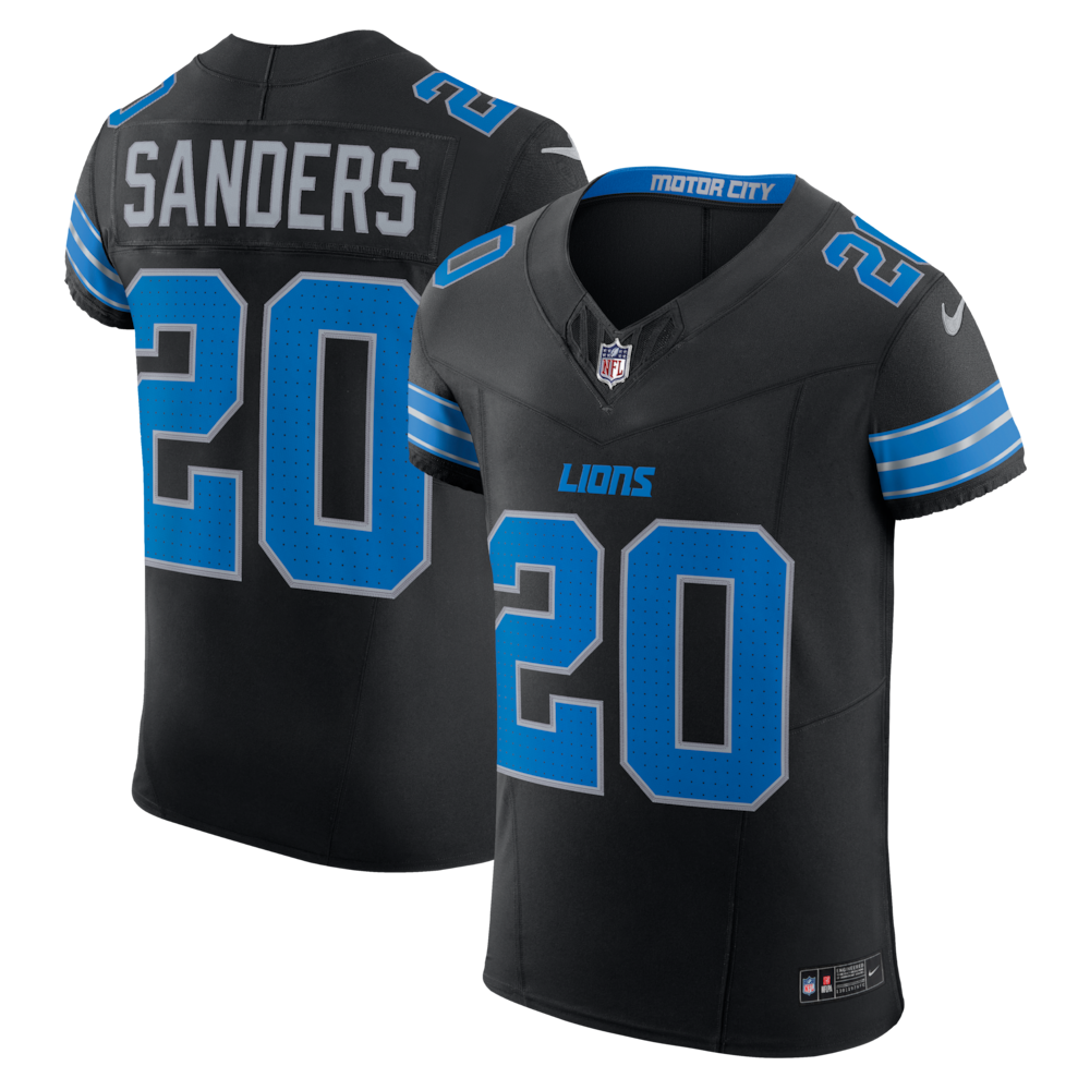 Detroit Lions Merch - Men's Barry Sanders Alternate Vapor F.U.S.E. Elite Jersey, Black 1 - Unicasport Detroit Lions Merch - Men's Barry Sanders Alternate Vapor F.U.S.E. Elite Jersey, Black